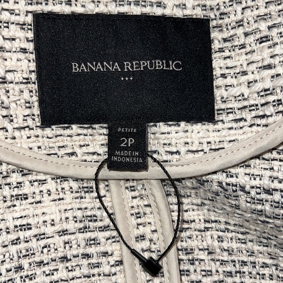 Banana Republic womens size 2P long sleeve jacket textured new without price tag - Picture 7 of 12